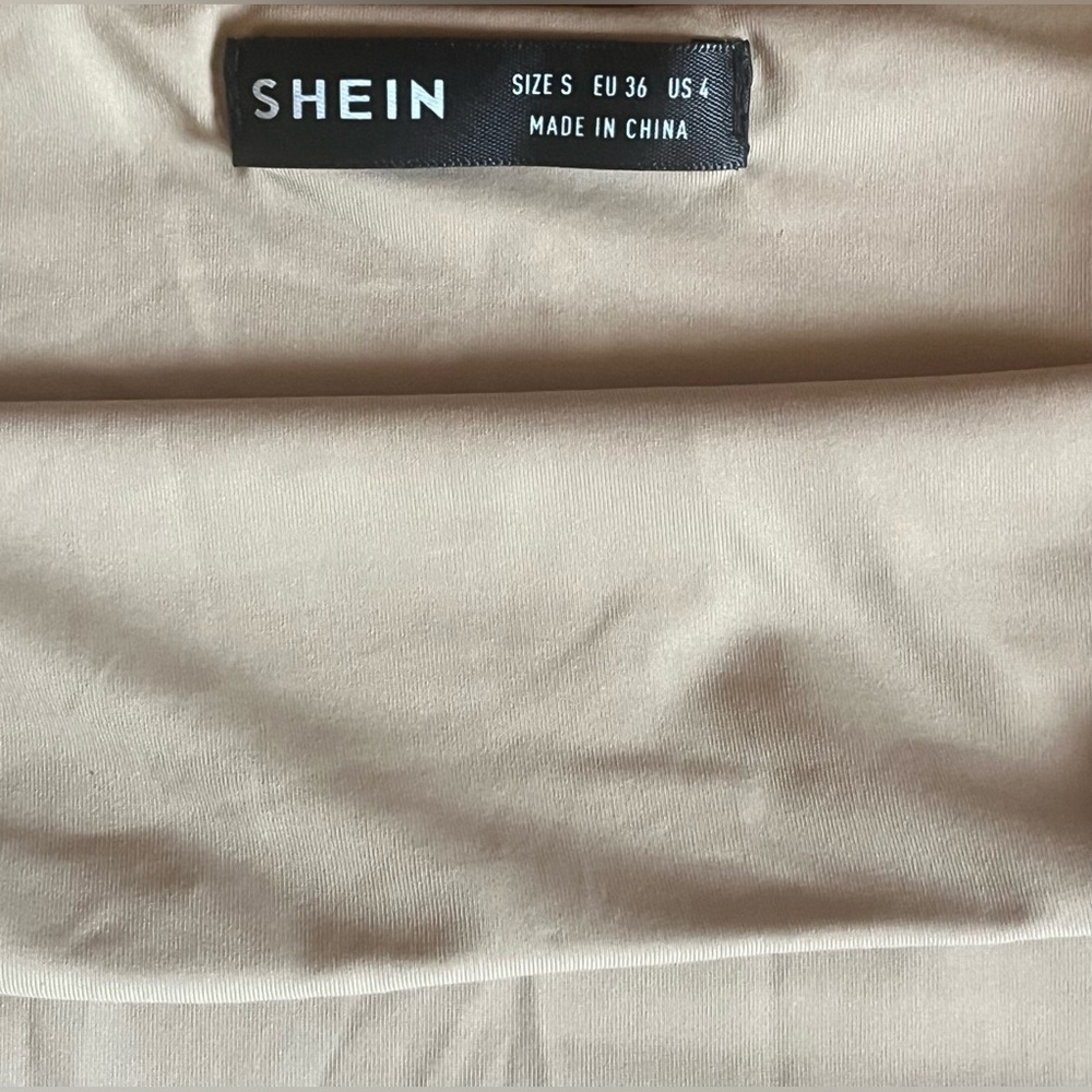 SHEIN Tan Sleeveless Bodysuit. Excellent condition. Women’s Size Small - Picture 8 of 10